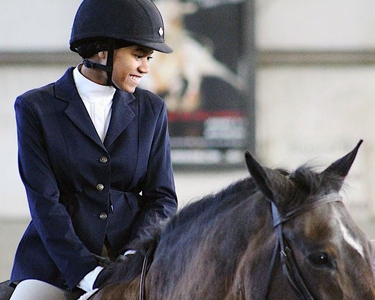 Image of Brittany Walsh, member of the equestrian team.
