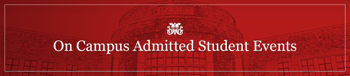Image of On Campus Admitted Student Events header.