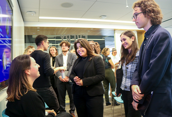 Image of students at Paramount Road to the Workplace event.