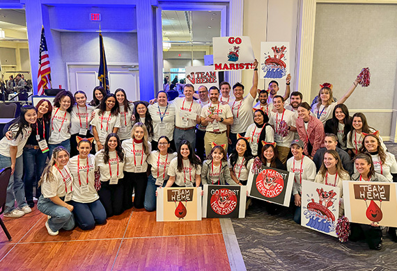 Image of Marist PA Program champions of state Challenge Bowl.