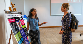 Image of Marist Tarver Intern presenting her research.