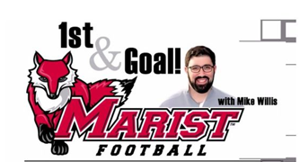Image of Marist University's 1st and Goal Podcast cover.