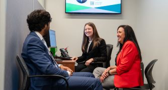 Image of students at Marist's Red Fox Financial