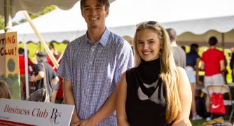 Image of Marist's business club students.