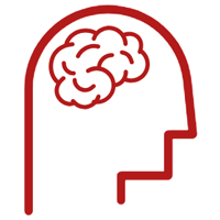 Marist University's icon of a brain representing the Academic Learning Center.
