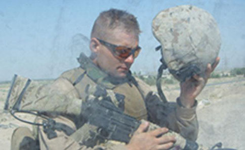 Image of Derek McGee in Marine attire.