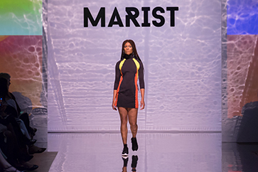 Image of fashion model representing Marist Fashion program.