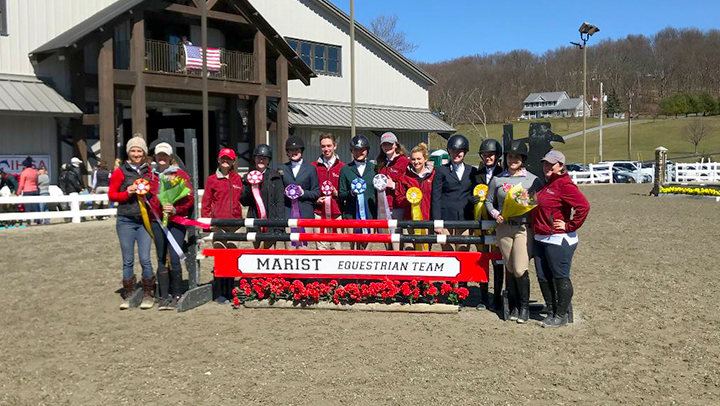 Photo of Marist equestrian team