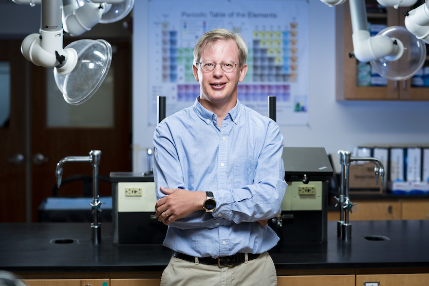 Chemistry professor Dr. Neil Fitzgerald 