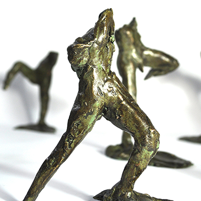 Small bronze sculptures by Ed Smith