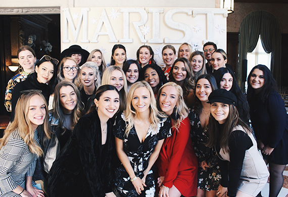 Marist students at The Brunch fashion event