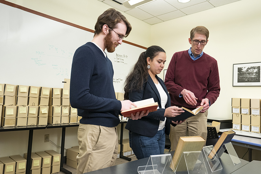 John Ansley, Andrew Zink '19, Sage Kawelo '19