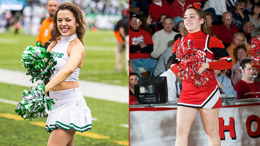 Lauren Strumpf '12, Jets cheerleader and Marist cheerleader