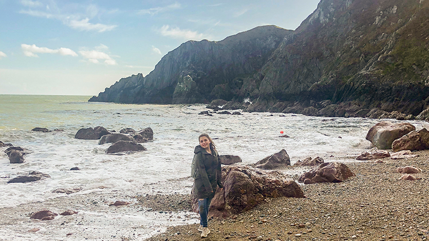 Sophia Jordan in the town of Howth, County Dublin