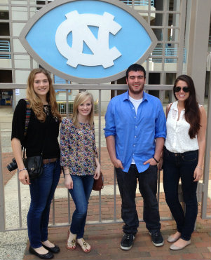 An image of Taylor Mead, Caitlin Kelly, Zachary Obid, and Milena Carrese