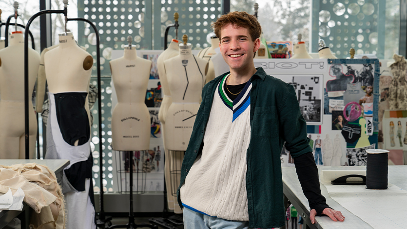 Mark Bissell ‘22, a Marist College fashion student