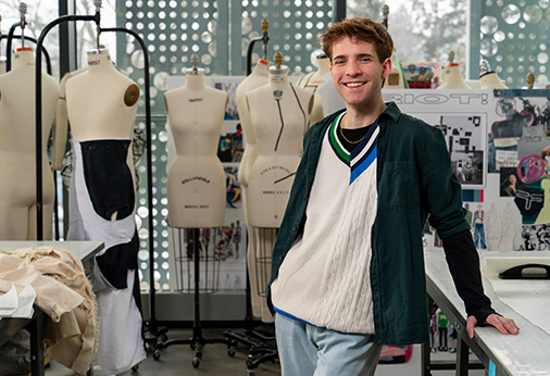 Mark Bissell ‘22, a Marist College fashion student