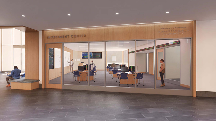 image of Investment Center rendering in the new dyson center