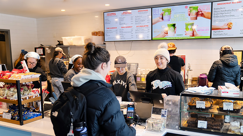 Marist University Image: Saxbys abuzz with activity in December, 2025.