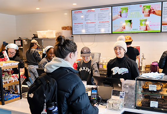 Marist University Image: Saxbys abuzz with activity in December, 2025.