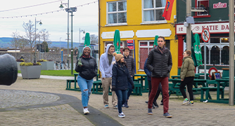 Image of Marist University students on their travel course in Ireland.