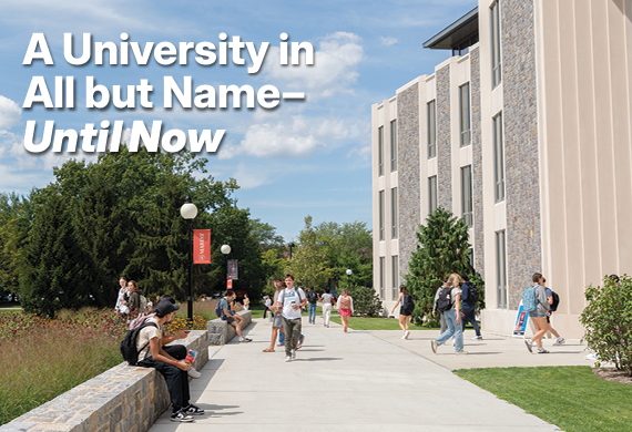 Image of Marist University president's report cover.