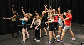 image of pre-college broadway at marist students