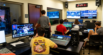 Image of Marist University Sports Communication Students.