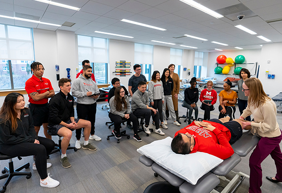 The Doctor of Physical Therapy Lab at the Science and Allied Health Building. Photo by Carlo de Jesus/Marist University.