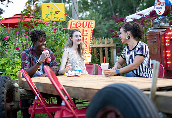 image of people at Four Brothers Drive-in