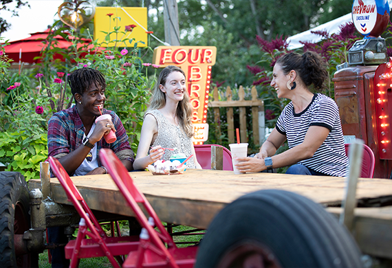 image of people at Four Brothers Drive-in 