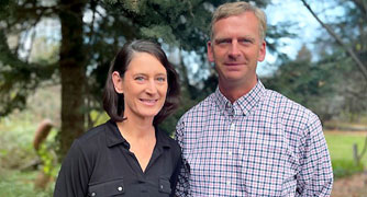 Image of Marist President Kevin Weinman with his wife, Beth.