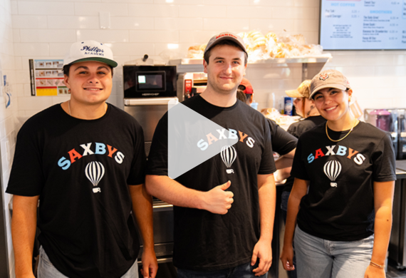Image of Marist Saxbys workers.