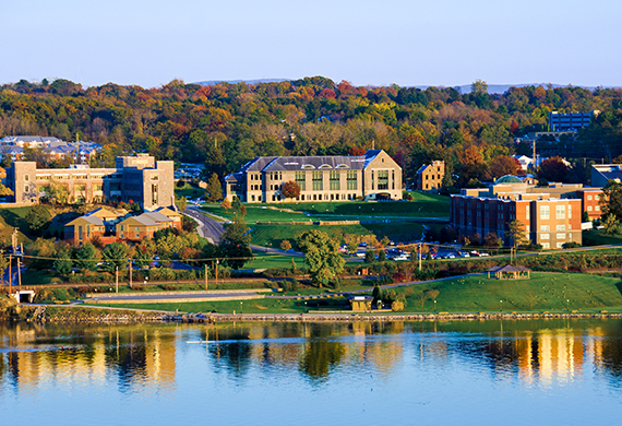 Image of Marist from river. 