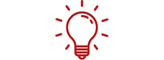 An image of an icon of lightbulb