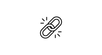 Two chain links that are connected