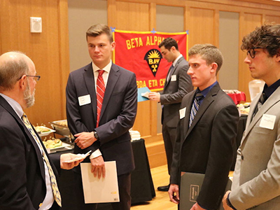 Photo of students attending Meet the Firms event
