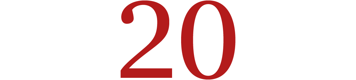 Image of the number 20.