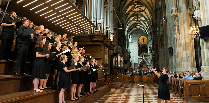 Photo of Marist Music Singers in Austria
