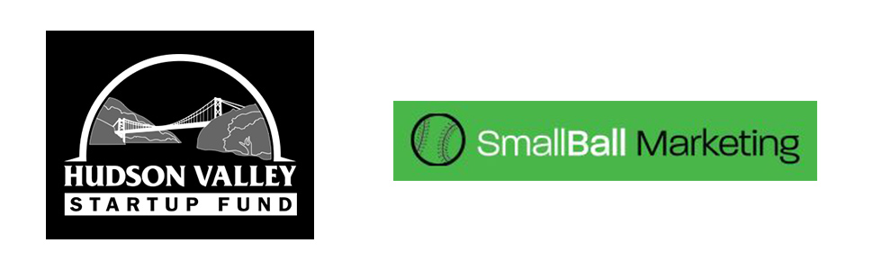 Image with logos of Hudson Valley Startup Fund and SmallBall Marketing