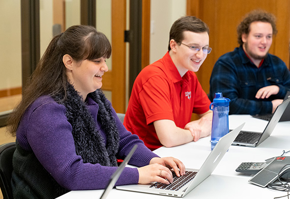 Business Analytics Majors in Business Analytics classroom