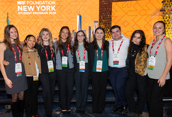 Image of Marist University students at the NRF Foundation in New York City.