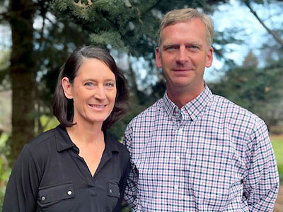 Image of President Kevin Weinman and his wife, Beth.