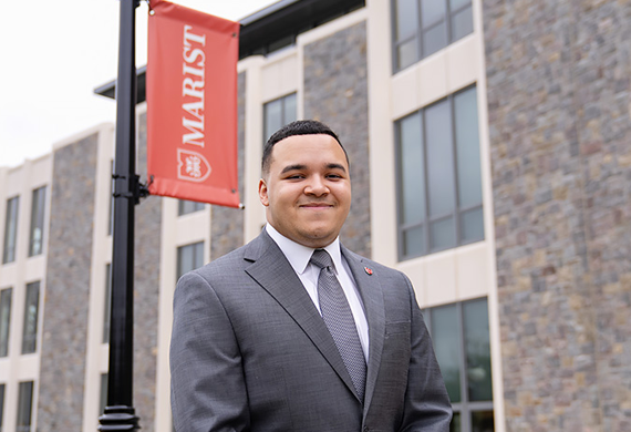 Image of Marist University student, Victor Rivera, Marist's first-ever Truman Scholar.