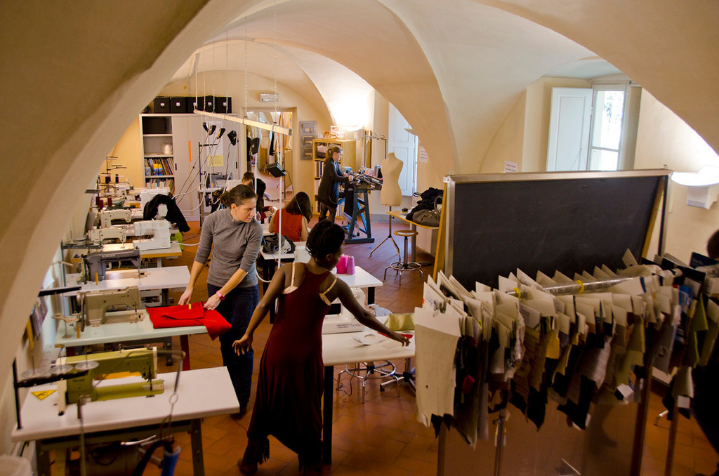 Photo of Italy Fashion Design students working