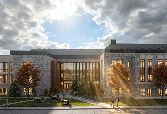 Image of renderings for Marist University's new Science building.