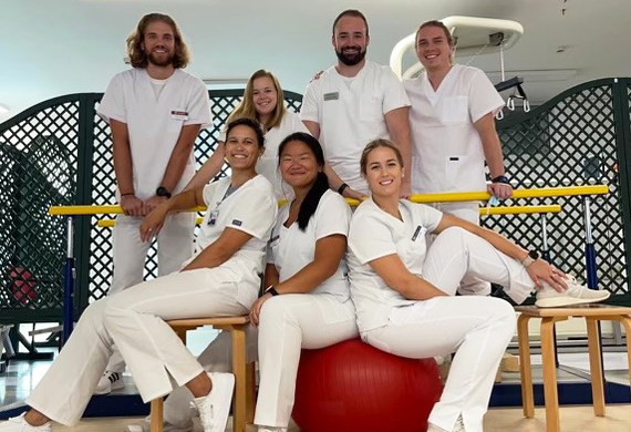 Image of Marist Doctor of Physical Therapy students posing during their international clinical rotation.