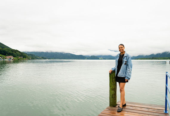 Image of a Biology Major on an abroad trip.