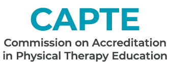 Image of the Commission on Accreditation in Physical Therapy Education (CAPTE) logo for the doctorate of physical therapy.