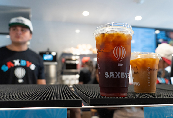 Image of Marist's Saxbys' drinks.